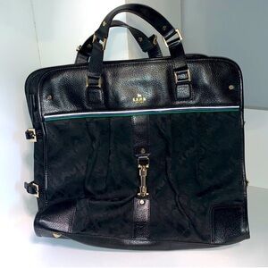 L.A.M.B. Black Leather Unisex Bag